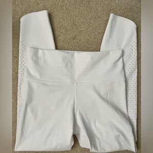 Athleta White Vented Leggings -.Small - Athleisure Workout
